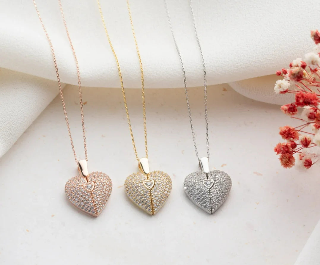 Collana Cuore Ali d'Angelo | Personalizzabile