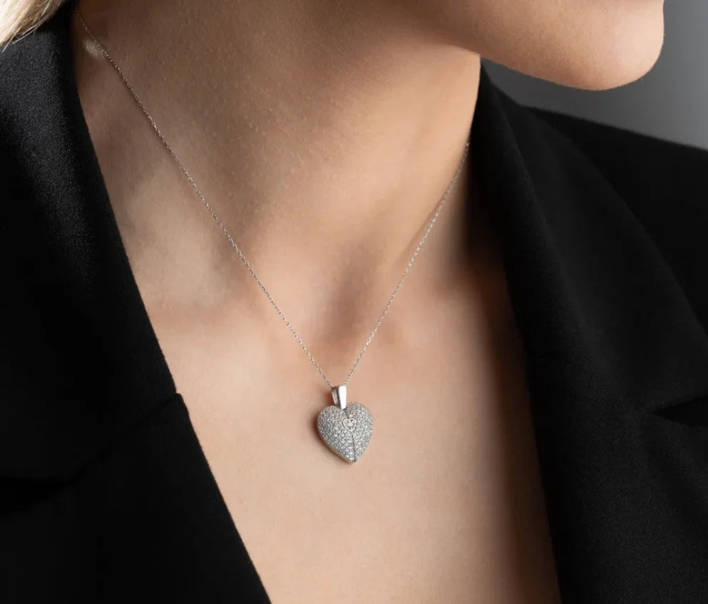 Collana Cuore Ali d'Angelo | Personalizzabile